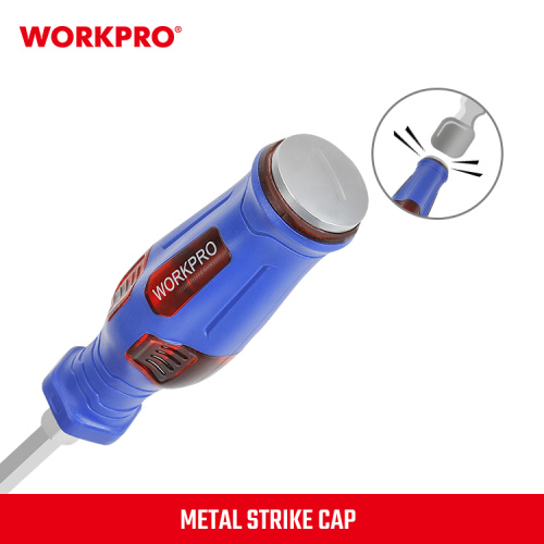 Отвертка ударная 8х150мм WORKPRO фото 6 Отвертка ударная 8х150мм WORKPRO фото 6