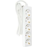Удлинитель U-5g-1.5m-Z-c с 5 евророзетками (с/з) 1,5м SIMPLE