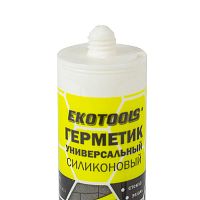 Герметик силиконовый Ekotools универсальный - санитарный белый 260мл