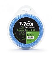 Леска для триммера TUSCAR Square Twist DUO, Premium, 2.7mm*12m