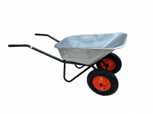 Тачка двухколесная, строительная"FORZA 4". Ёмкость: 90 л до 300 кг. Пневмоколесо 4,00*8 (втулка 20)