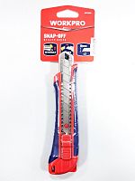 Нож с автофиксацией 18мм +3 лезвия WORKPRO