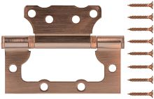 Петля дверная универсальная (без врезки) "Стандарт" 100*75*2,5 мм медь