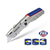 Нож складной металлический 4-х позиционный WORKPRO