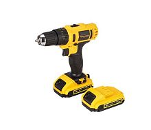 Дрель - шуруповерт аккумуляторная ProfiPower DW-18BT (18В, Li-Ion-2,0Ач, 20Нм, набор оснастки, кейс)