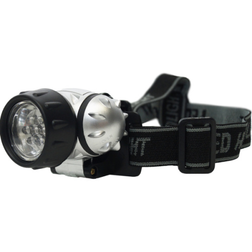 Фонарь налобный светодиодный, 7LED, 3хААА, пластик фото 3