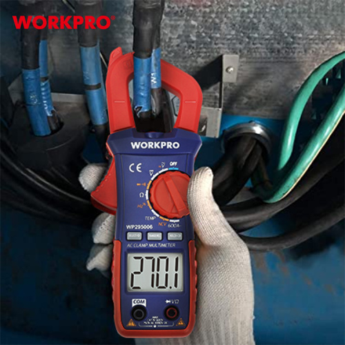 Токоизмерительные цифровые клещи-мультиметр WORKPRO фото 6