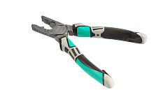Пассатижи 180мм, CrV,+30% к силе реза, тефлоновое покрытие,TPE рукоятки, Sturm!