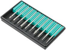 Шарошки, усиленная сталь с алмазным напылением, штифт Ø 3мм, 10шт