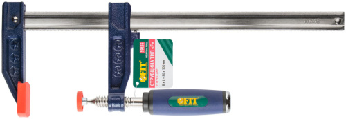 Струбцина тип "F" усиленная, мягкая ручка 80х300мм фото 2 Струбцина тип "F" усиленная, мягкая ручка 80х300мм фото 2