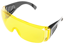 Очки защитные ЖЕЛТЫЕ С ДУЖКАМИ.ЛИНЗЫ 2мм ПОЛИКАРБОНА, пр-во. РОССИЯ, Sturm!