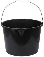 Ведро строительное пластиковое 20 л для перемешивания раствора с носиком