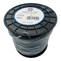 Леска (БУХТА) триммерная 3,00мм 200м КВАДРАТ с сердечником