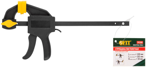 Струбцина нейлоновая пистолетная 100х185х30мм фото 2 Струбцина нейлоновая пистолетная 100х185х30мм фото 2