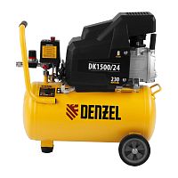Компрессор воздушный DK1500/24,Х-PRO 1,5 кВт, 230 л/мин, 24 л// Denzel