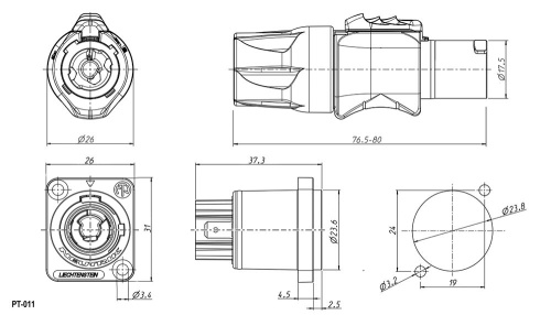 Разъем: NAC3FCB-R фото 2