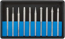 Шарошки усиленная сталь с алмазным напылением, штифт Ø 3мм, 10шт