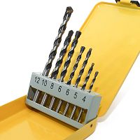 Сверла в наборе по бетону 7 шт. (Ø от 4 до 12 мм)